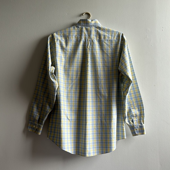 Blue & Yellow Brooks Brother’s Dress Shirt Large - Picture 3 of 5